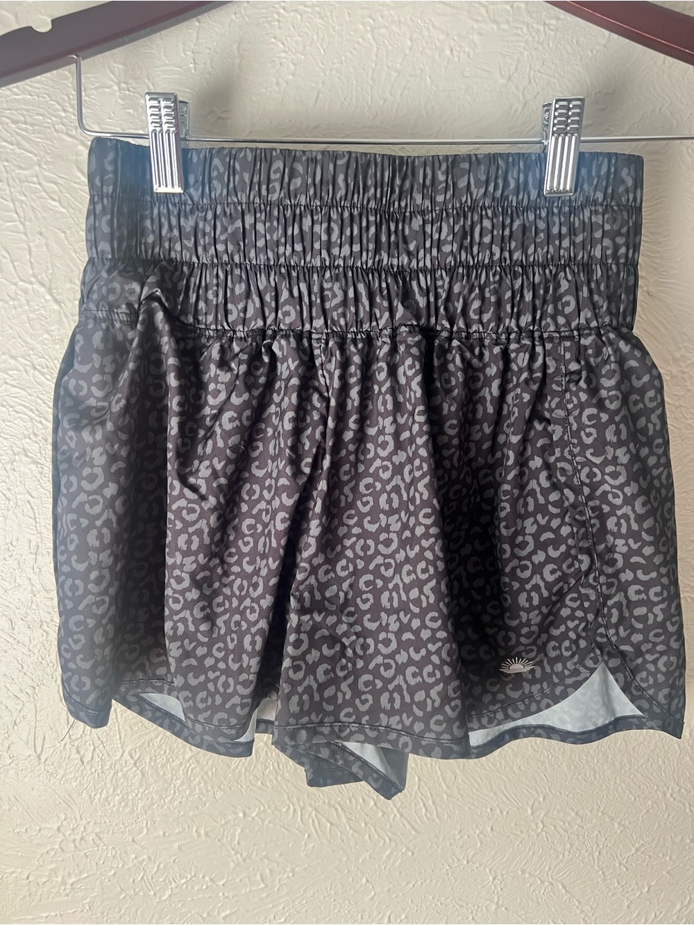 Club Social by Jadelynn Brooke Leopard Print Athletic Shorts | Size Medium